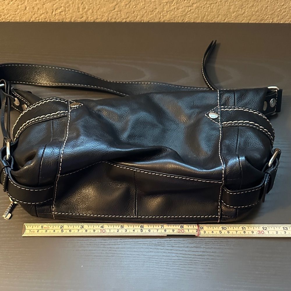 Fossil Black Leather Handbag - Picture 9 of 11